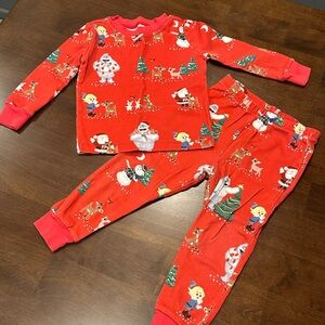 Pottery Barn Kids Rudolph the Red-Nosed Reindeer Holiday Pajama Set